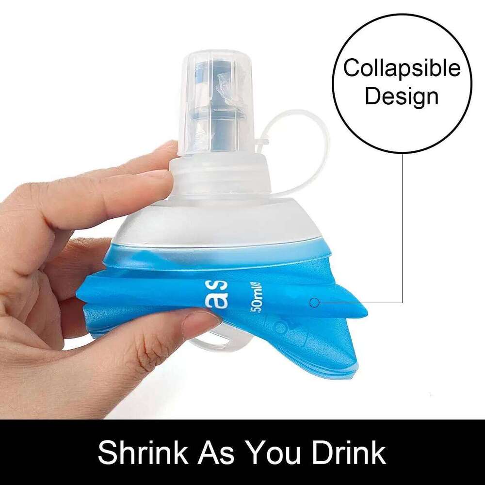 2Pack 250ML Hyration Soft Flask TPU Running Water Bottle Z260202