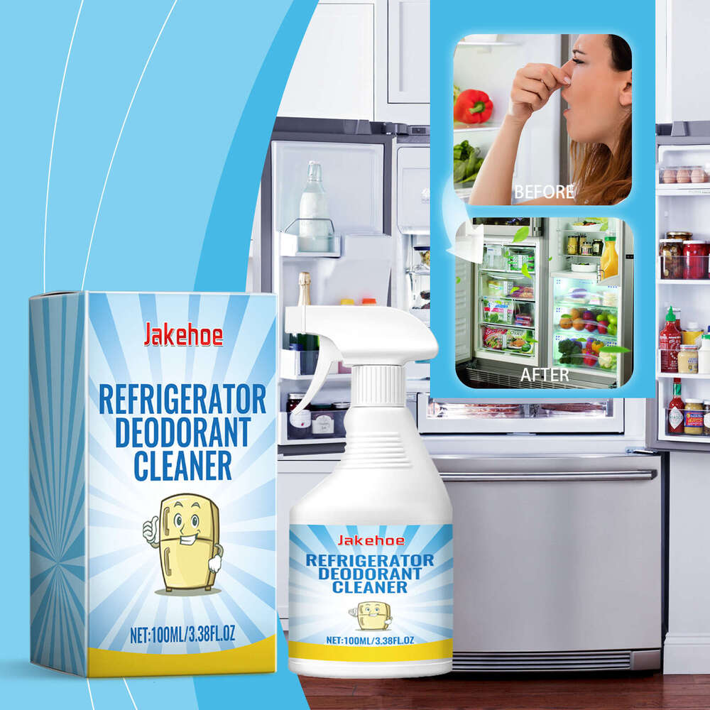 Jakehoe Deodorizing Freezer Cleaner Refrigerator Quick Odor Removal Cleaning Spray S260202