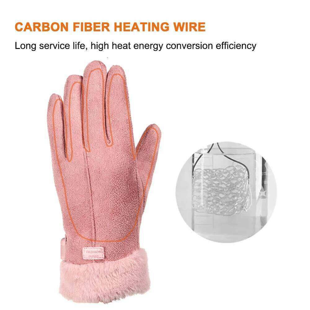 USB Electric Heated Outdoor Thermal Hand warmer Winter Ski Gloves Motorcycle heated gloves Waterproof Touch Screen XJ260202