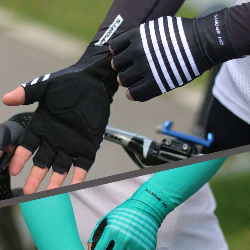 DH SPORTS Professional Men Women Half Finger Cycling MTB Road Riding Fishing Anti-Slip Camping Hiking Gloves Nylon XJ260202