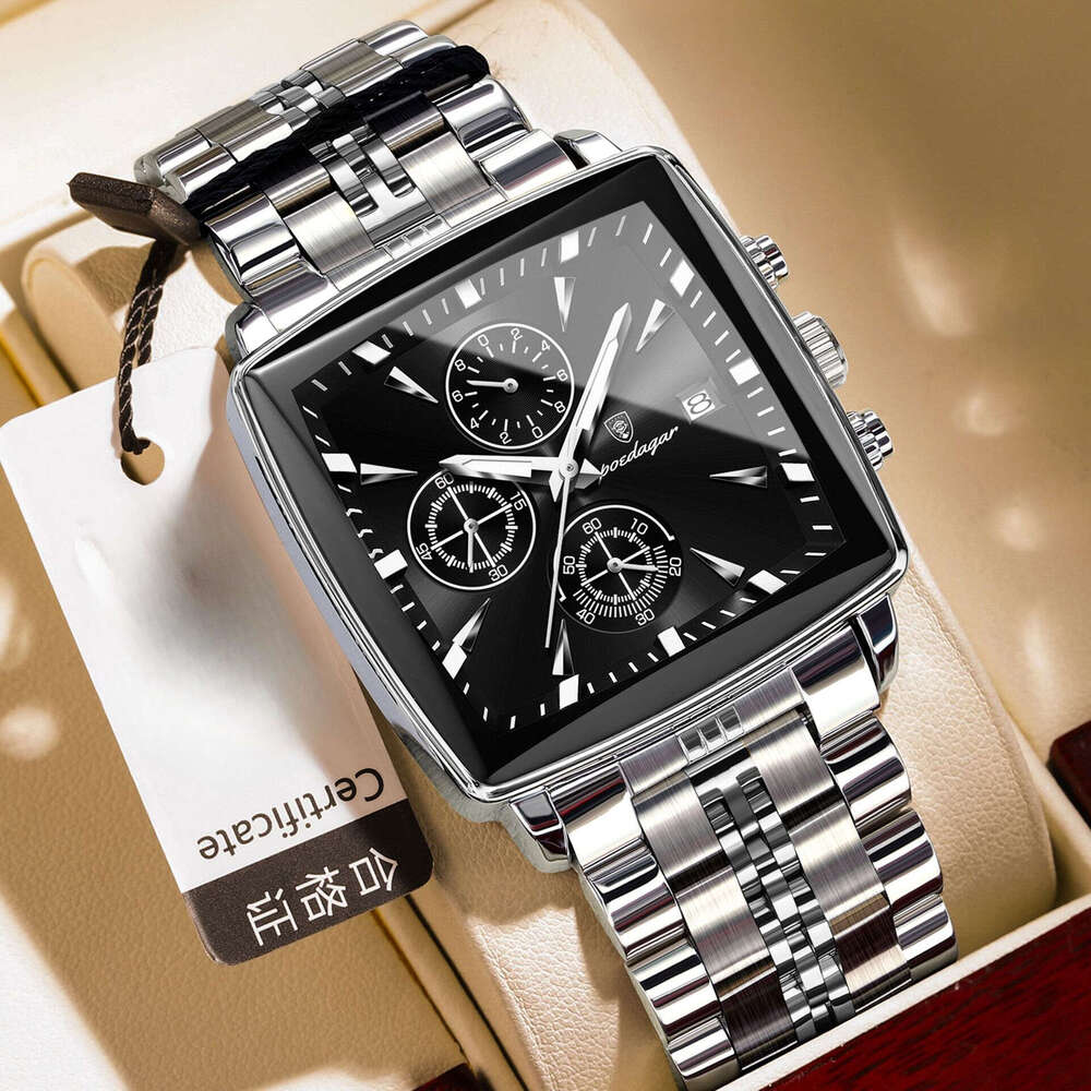 Trendy multifunctional new men's watch timing waterproof quartz watch explosive watch - view 9