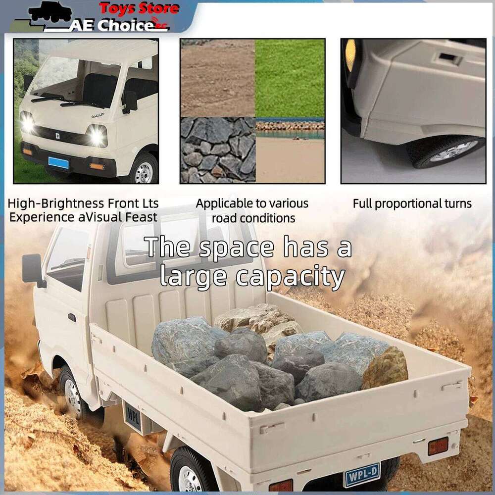 WPL 1:10 D14 4WD RC D12 1/10 Full Scale Minivan Drift Remote Control D12Mini 1/16 Electric Car Toys for Children Gift Y260131