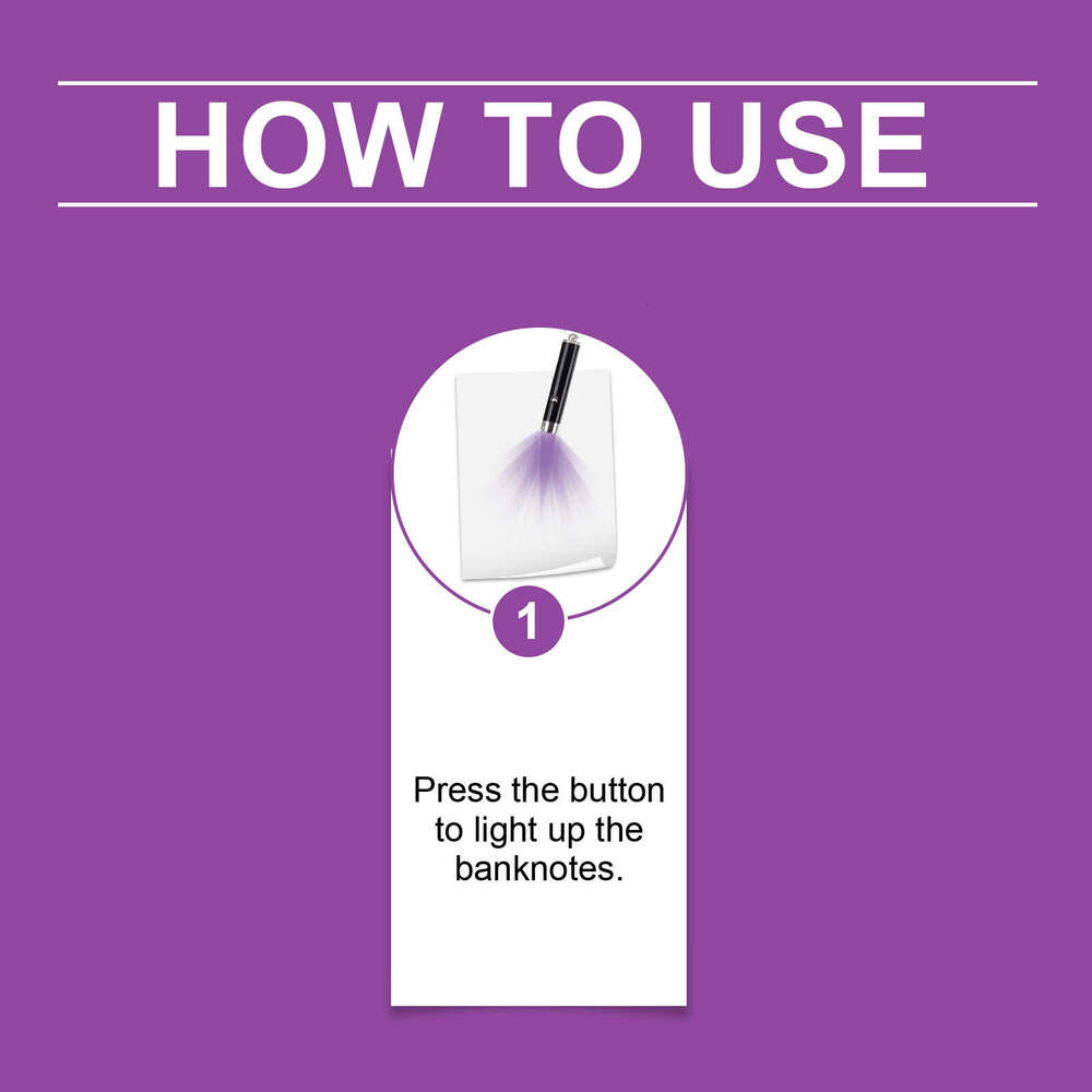 Portable UV Detection Lamp Mini Practical Anti-counterfeit Detector S260202