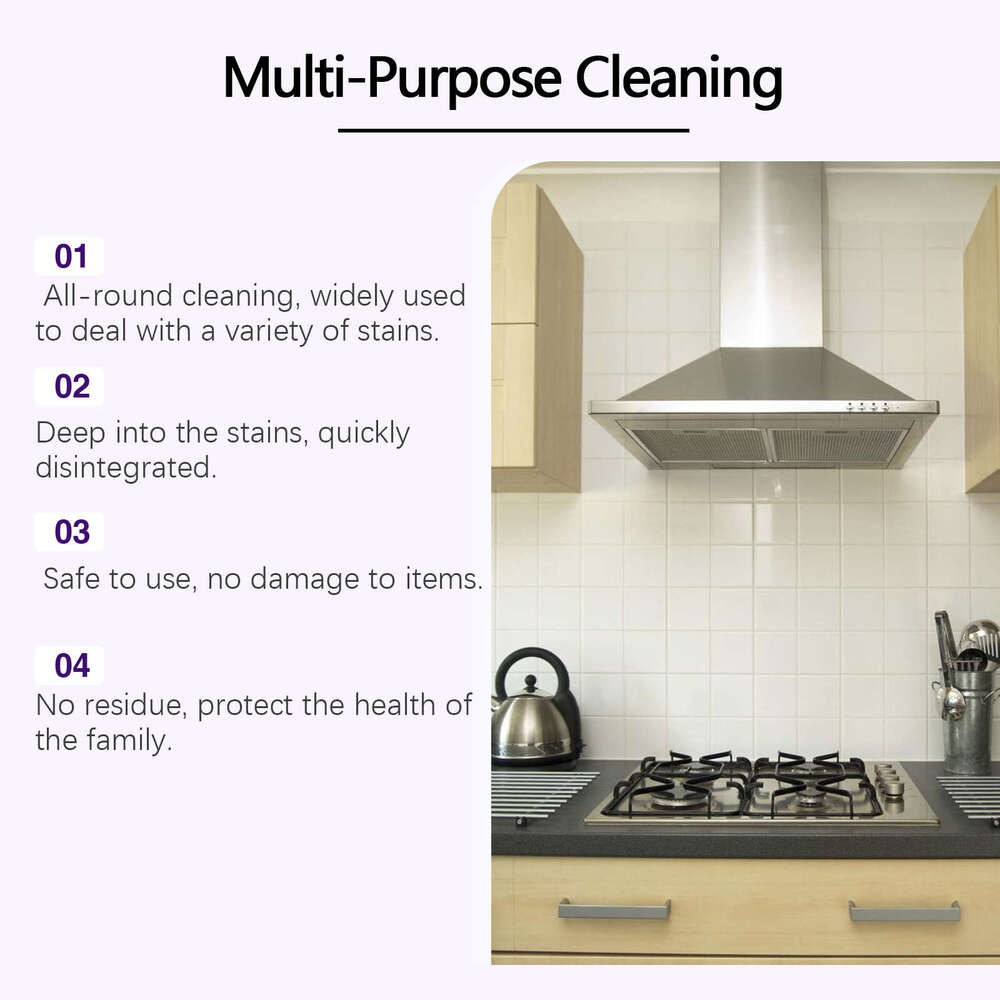 Fish Multi-Purpose Easily Cleans Kitchen Stovetops Utensils from Grease and Stains Multi-Effect Cleaner S260202