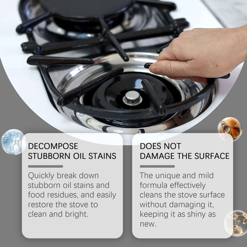 JAKEHOE Paste Household Kitchen Range Hood Stove Degreaser Black Stain Gentle Cleaner S260202