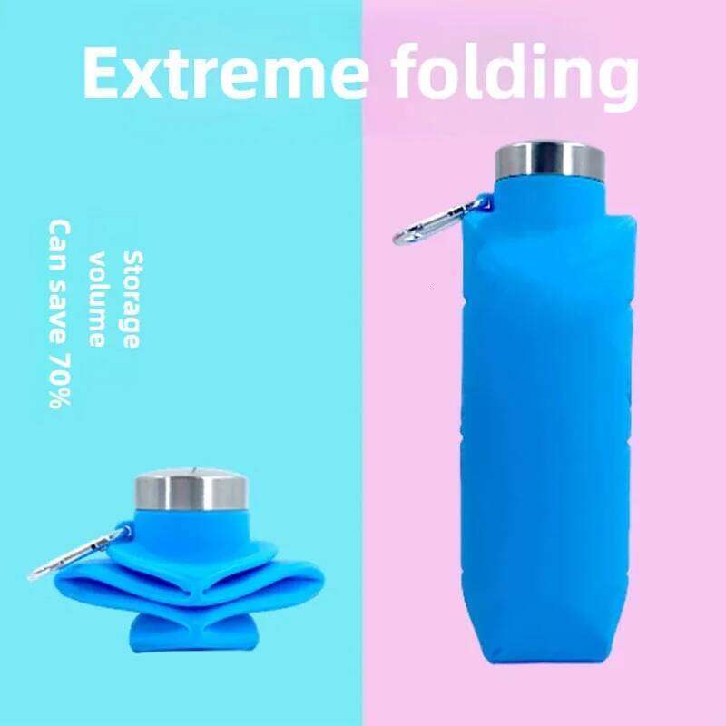 Silicone Folding 700ml Cycling Telescopic Cup Outdoor Sports Pocket Portable Water Bottle Gifts Z260202