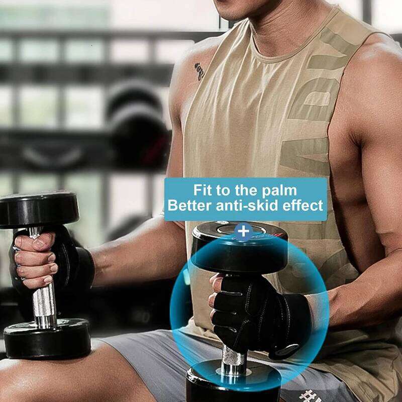 Fitness Half Finger Gloves Men And Women Wrist Guard Sports Dumbbell Riding Non Slip Horizontal Bar Exercise Training XJ260202