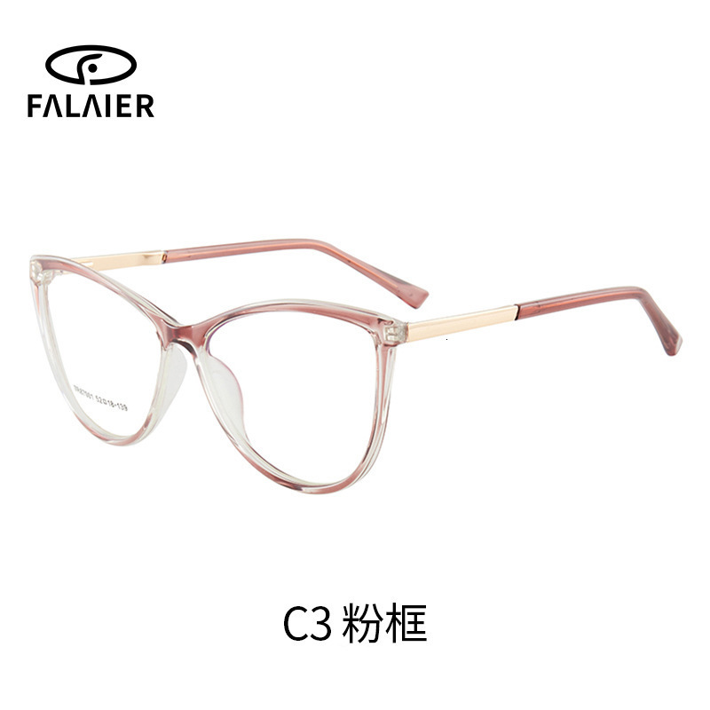 Style Glasses for Women Cat Eye AntiBlue Light Myopia TR Glasses Frame High Quality Straight 240118