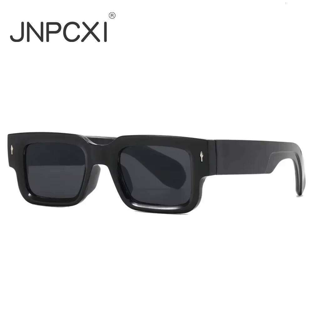 JNPCXI Retro Square Sunglasses Men Vintage Luxury Rivet Designer UV400 Sun Glasses Women Fashion Shades H260202