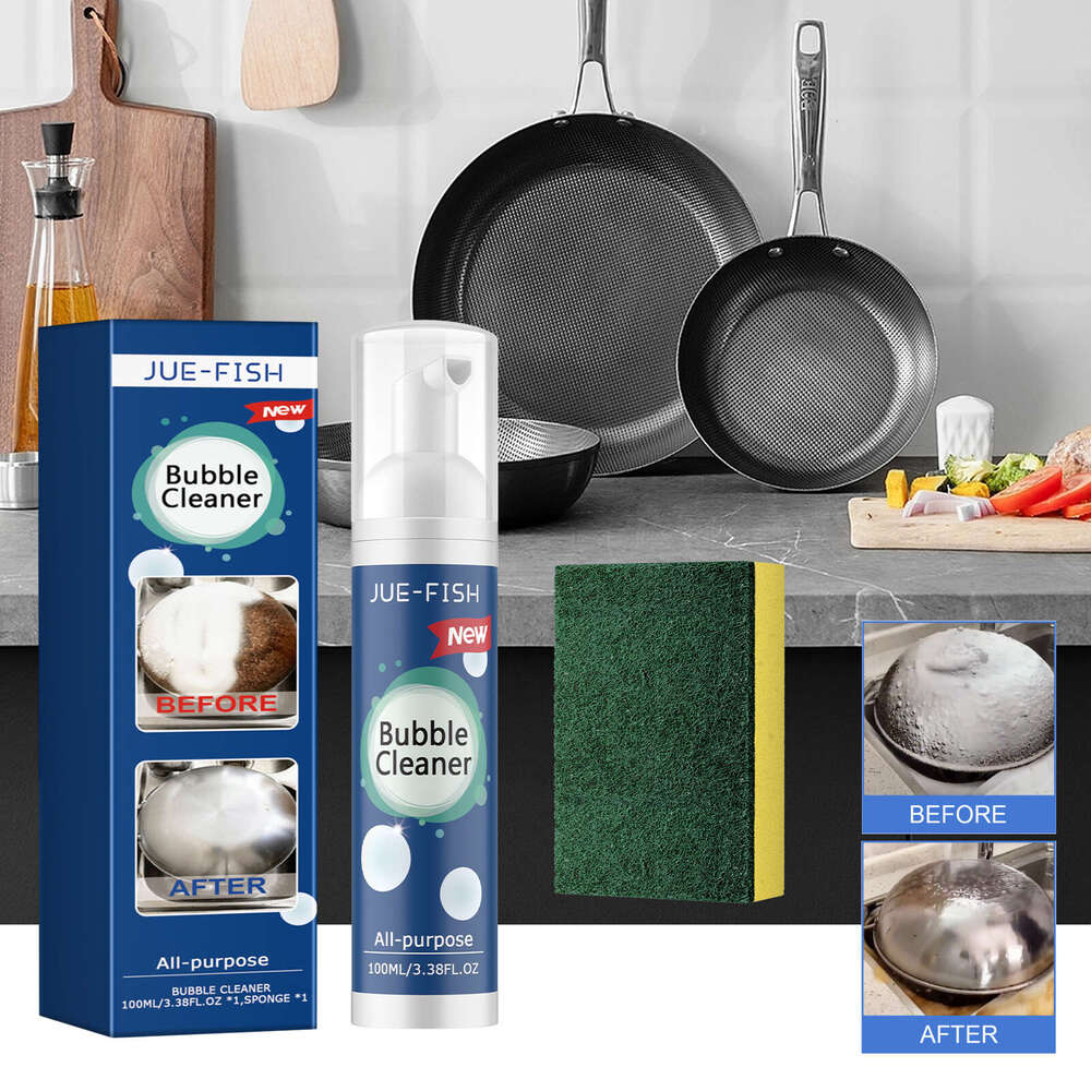 Jue-Fish Kitchen Foam Range Hood Stove Exhaust Pipe Wall Kitchenware Grease Cleaner S260202 e77