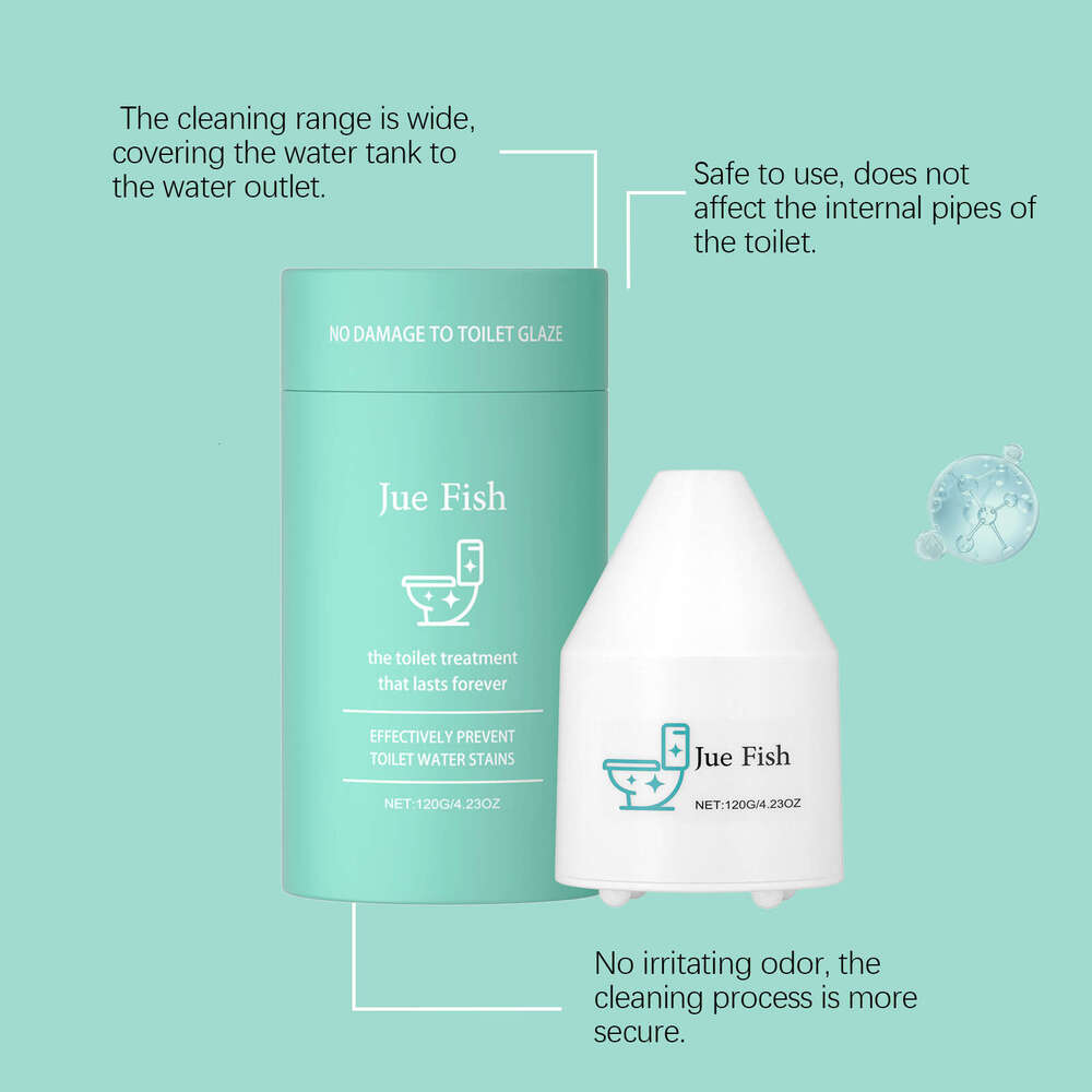 JUE FISH Toilet Cleaner Water Tank Dispensing Type Automatic Release Clean Foam Fresh Deodorize Cleaning S260202