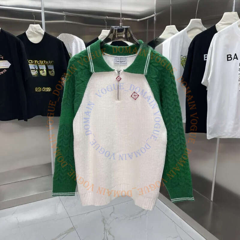 Blancas Tshirts Mens Designer T Casas Blancos Shirt Shorts Set Vintage High Quality Sweater Loose Long Sleeve Cardigan Knitwear Casaity Blancoity 29a