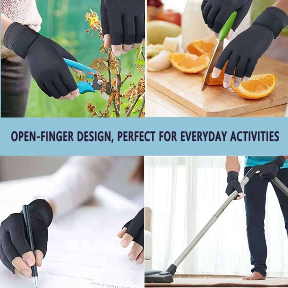 Arthritis Fingerless for Hand Pain,Carpal Tunnel,Rheumatoid,Tendonitis,and Relieve Muscle Pain Compression Copper Gloves XJ260202