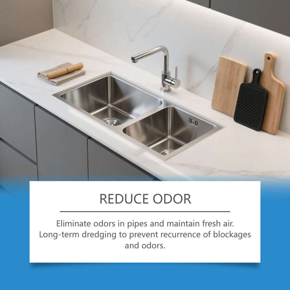 JUE FISH Household Cleaner Kitchen Sink Drain Pipe Dirt Dissolving Cleaning Powder S260202