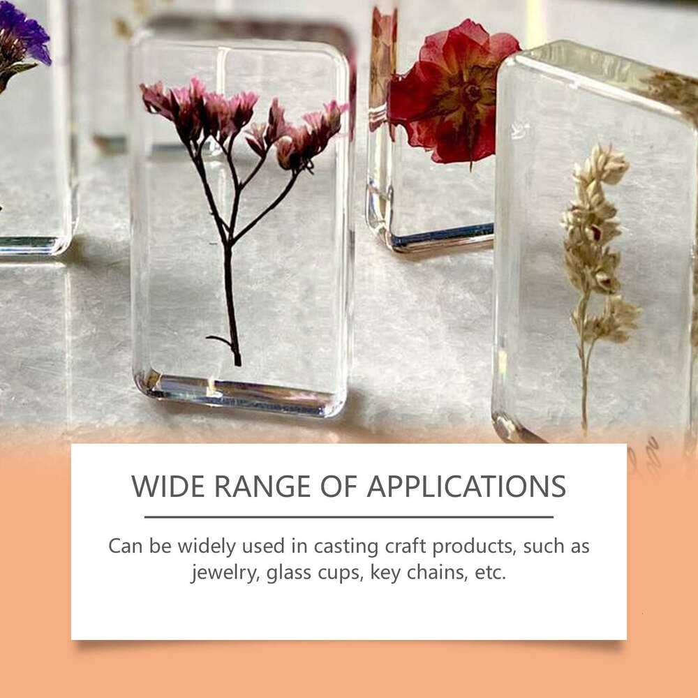 dowmoo Clear Epoxy Resin Kit Curing Glue Transparent Quick Drying Adhesive for Jewelry Making Craft Artwork S260202