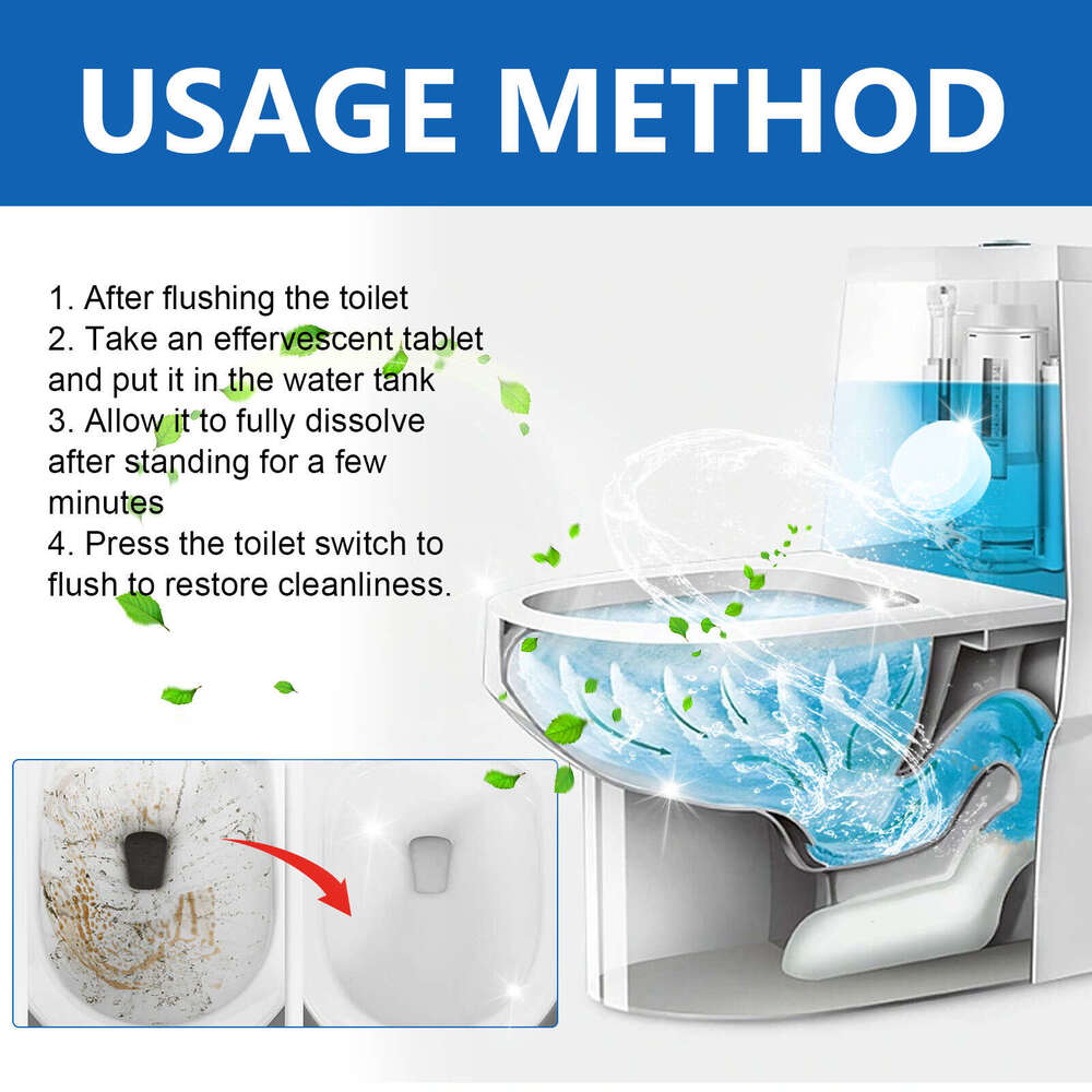 Cleaning Effervescent Household Descaling Deodorizing Stain Removal Toilet Cleaner S260202