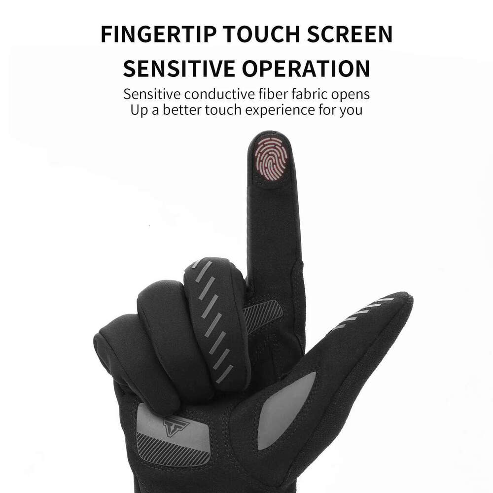TOSUOD Autumn Winter Bicycle Outdoor Sports Cycling Skiing Warm Touch Screen Non-Slip Windproof Motorcycle Gloves XJ260202