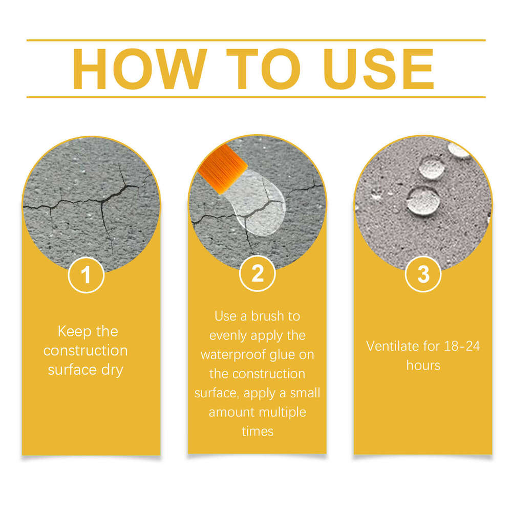 Coating Wall Tile Leak Repair Waterproof Material Transparent Glue S260202