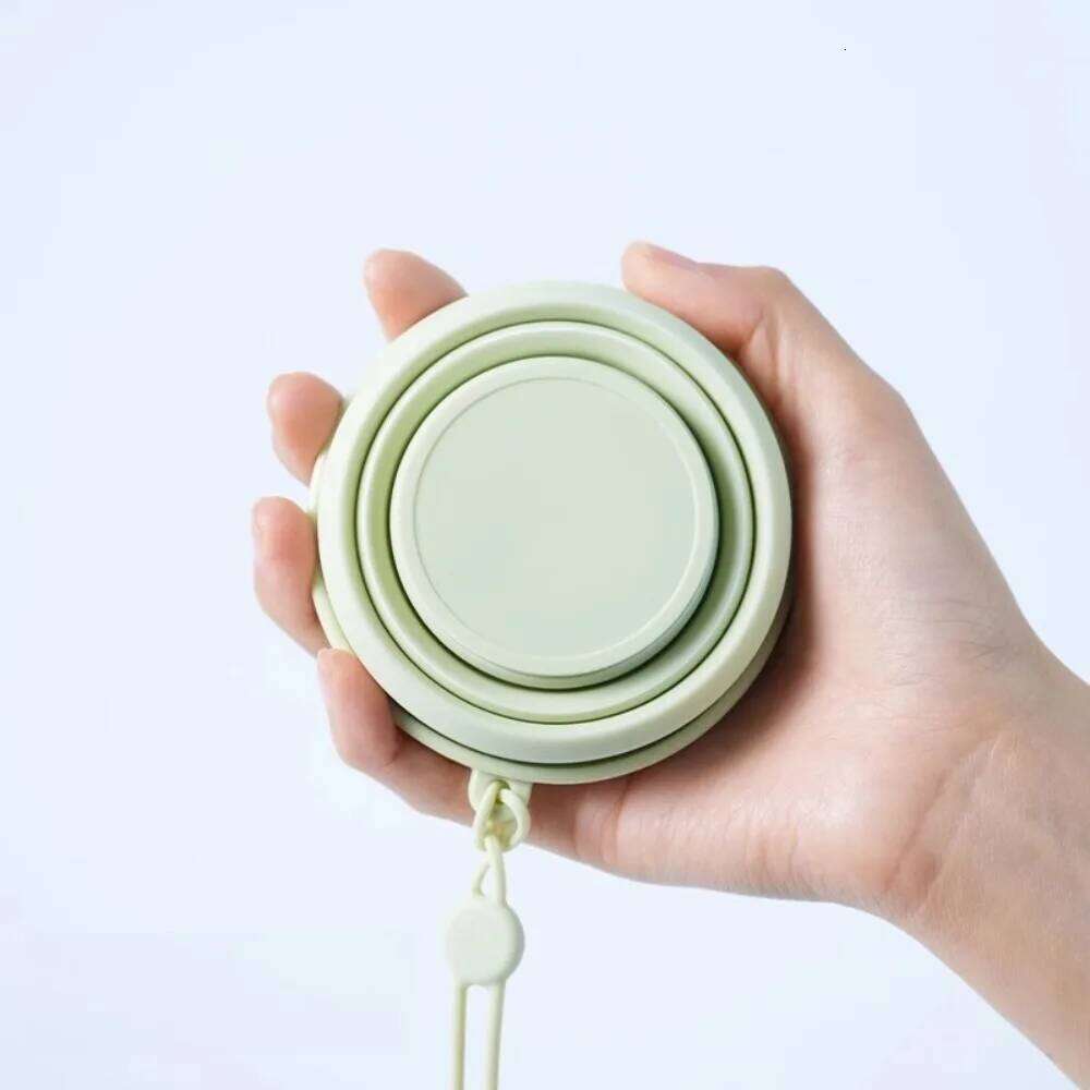 Collapsible Travel Cup Portable Folding Water Bottle for Camping, Hiking & Outdoor Activities, Space-Saving Silicone Drinkware Z260202