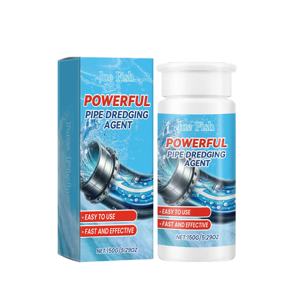 JUE FISH Pipe Drain Cleaner for Sink, Kitchen, Toilet, Fast Unclogging, Cleaning, and Stain Removal S260202