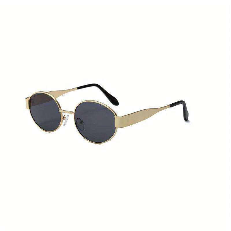 Vintage Oval for Women Men New in Trendy Sunglasses Metal Frame Sun Glasses Classic Shades H260202