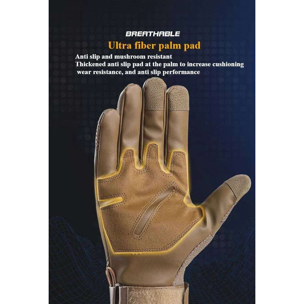 Tactical for Men's Outdoor Cycling Motorcycle Sports,anti Slip Windproof Wear-resistant Combat Protection Hunting Gloves XJ260202