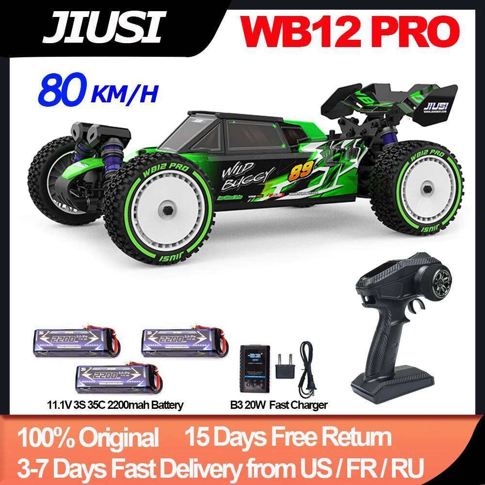 JIUSI WB12 PRO 1/12 Racing 80km/h Brushless 4WD High Speed 2.4G Remote Control Car Competitive Off-road Boys RC Toy Y260131