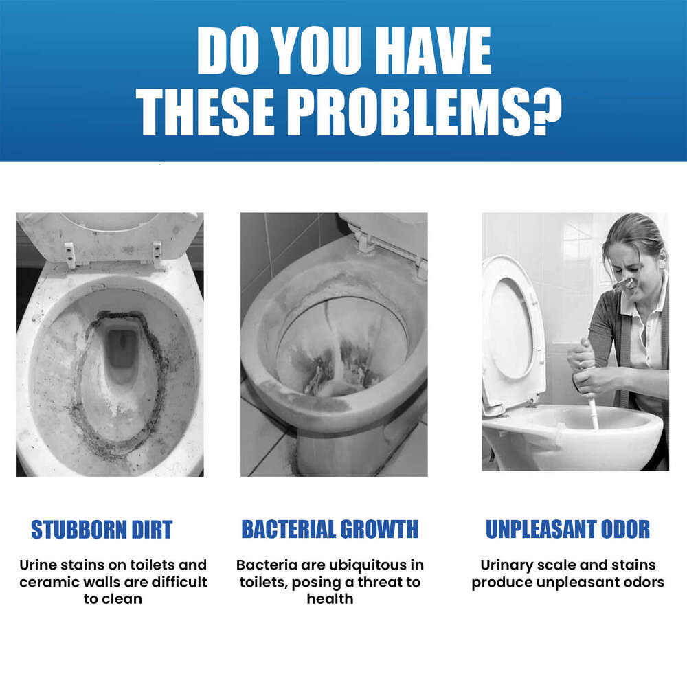 Jakehoe Effervescent Tablets Bathroom Toilet Cleaner Odor Urine Stains Dirt Cleaning Agent S260202