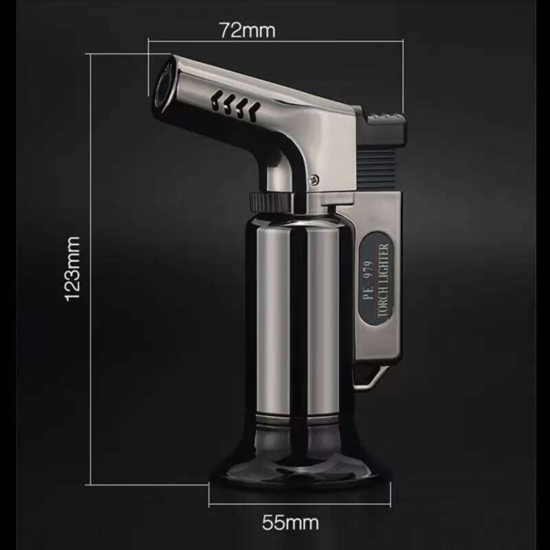Upgrade 3 Jet Metal Welding Gun Windproof Turbine Gas Lighter Kitchen Cooking Adjustable Flame Powerful Airbrush Cigar Tool W260202