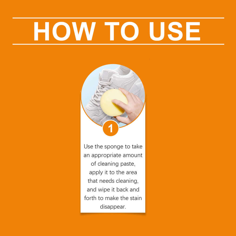 Jakehoe No-Wash for Sneakers Canvas White Shoes Multi-Purpose Cleaning Paste S260202