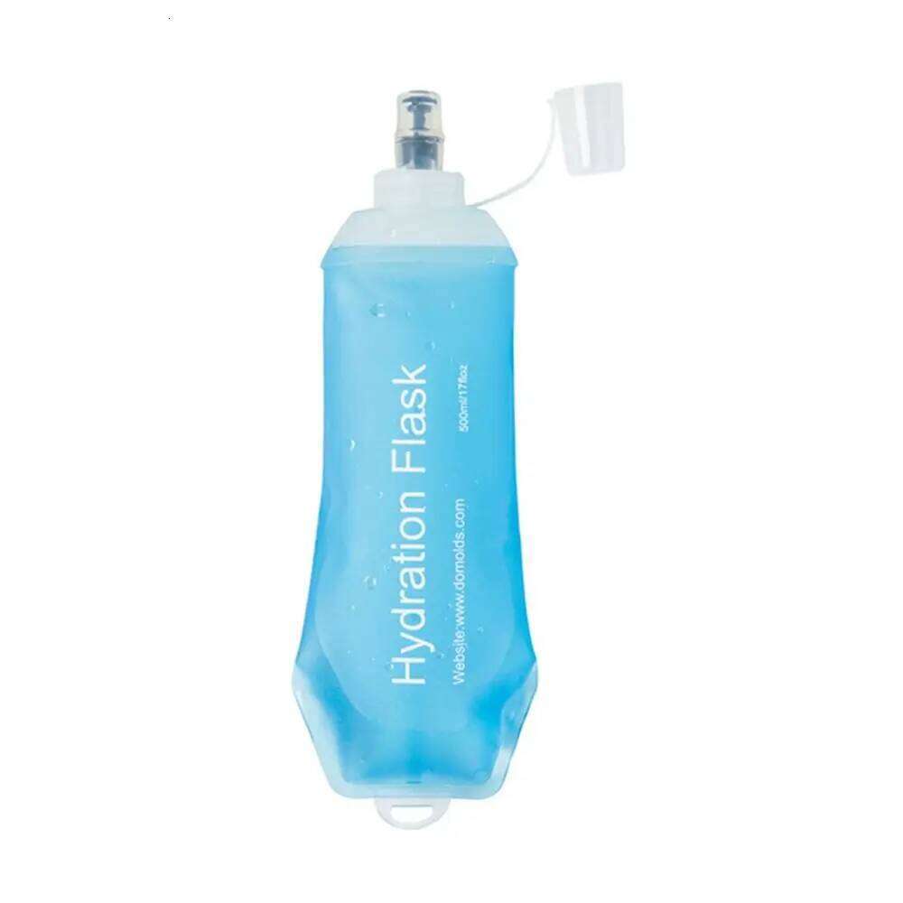 Ultralight TPU Folding Soft Flask Blue Collapsible Bottle Water Bag Hydration Pack 500ML 250ML 150ML Z260202