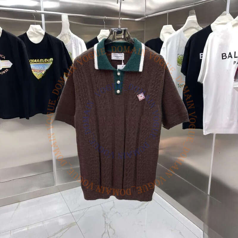 Blancas Tshirts Mens Designer T Casas Blancos Shirt Shorts Set Vintage High Quality Sweater Loose Long Sleeve Cardigan Knitwear Casaity Blancoity 824