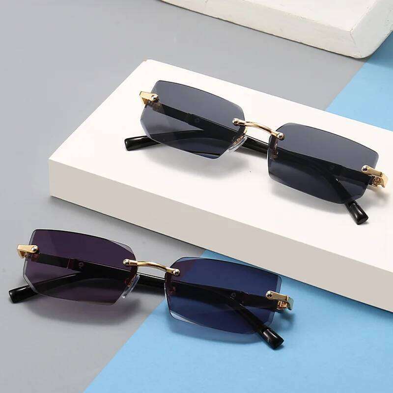 Fashion High Definition Sunglasses Men Ladies Blue Light Blocking Eye Protection Eyewear Rimless Square Frame Eyeglasses Goggle H260202
