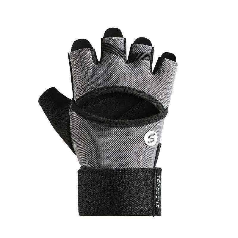 Gloves Outdoor Extended Wrist Guards Protection Cycling Horizontal Bar Non-slip Sports Fitness Half Finger XJ260202