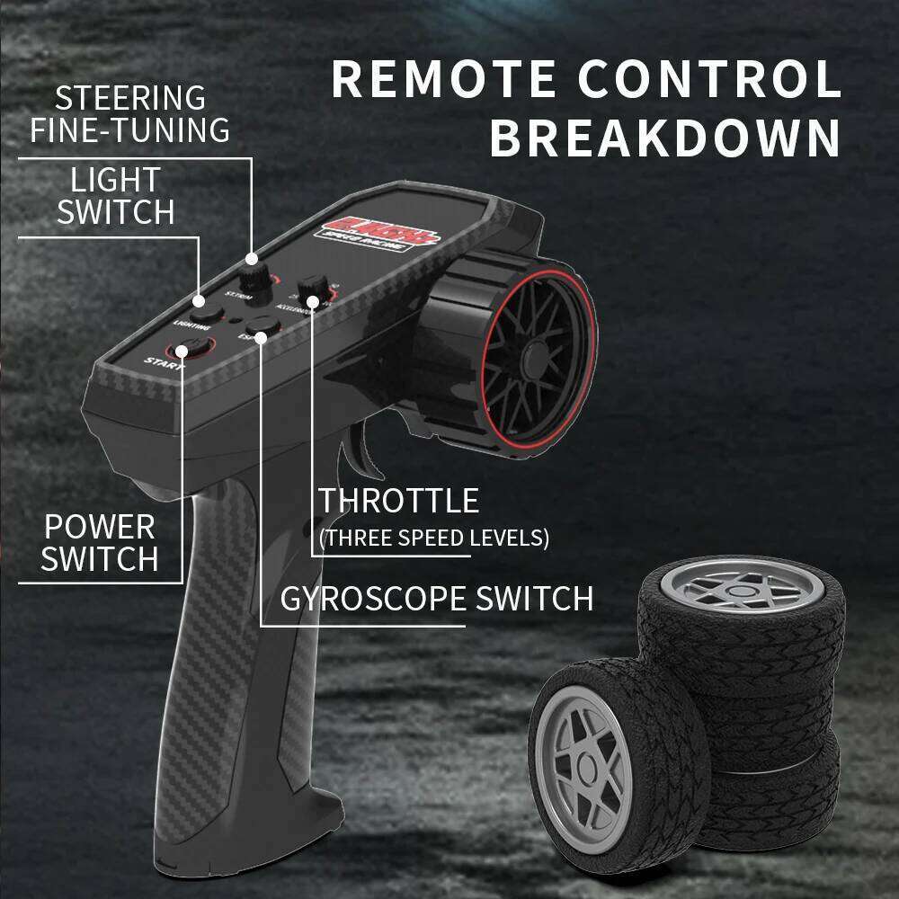 JJRC C8827 remote controlled with gyroscope 1:43 full ratio 4WD car Remote Control cars drifting simulation model toys gifts Y260131