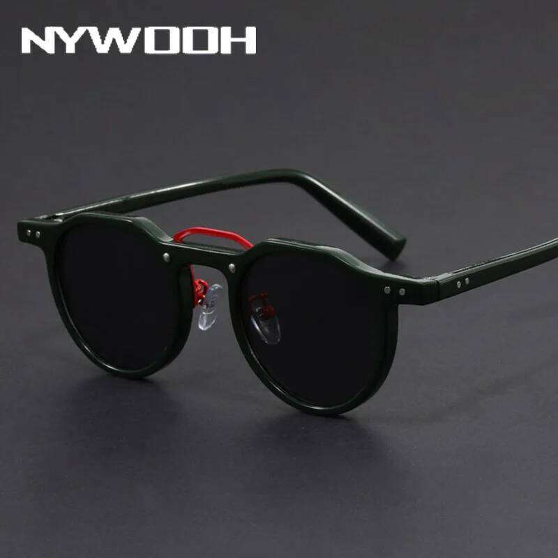 Clear Vintage Japanese Round Glasses UV400 Sturdy Metal inlay Acetate Eyeglasses 2024 New Trends for Men Sunscreen Sunglass H260202