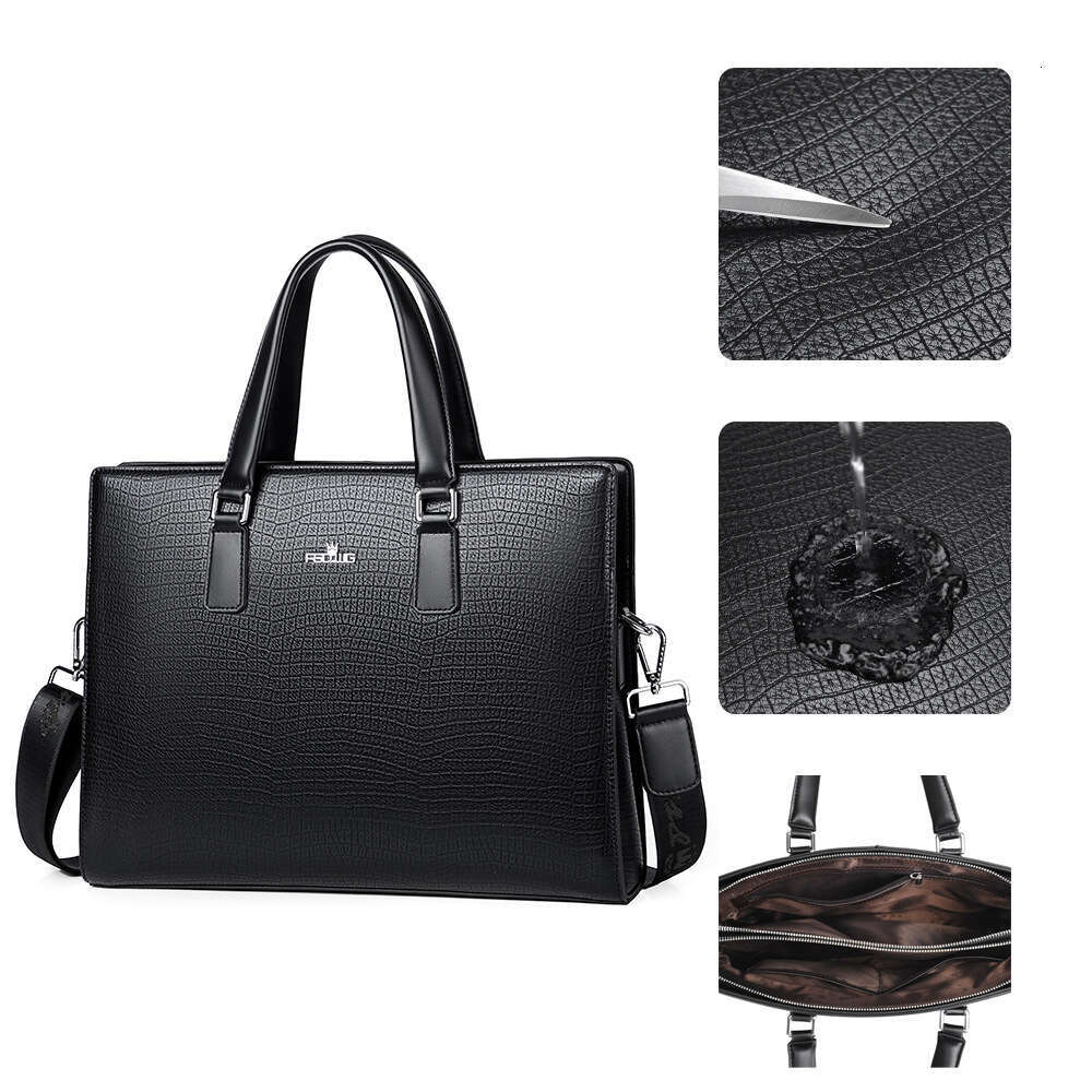 Luxury Shoulder Bags Totes Hobo Crocodile Pattern Briefcase Business Large Capacity Men S Bag Office Gift Multi Compartment Handbag Manufacturer SENYY