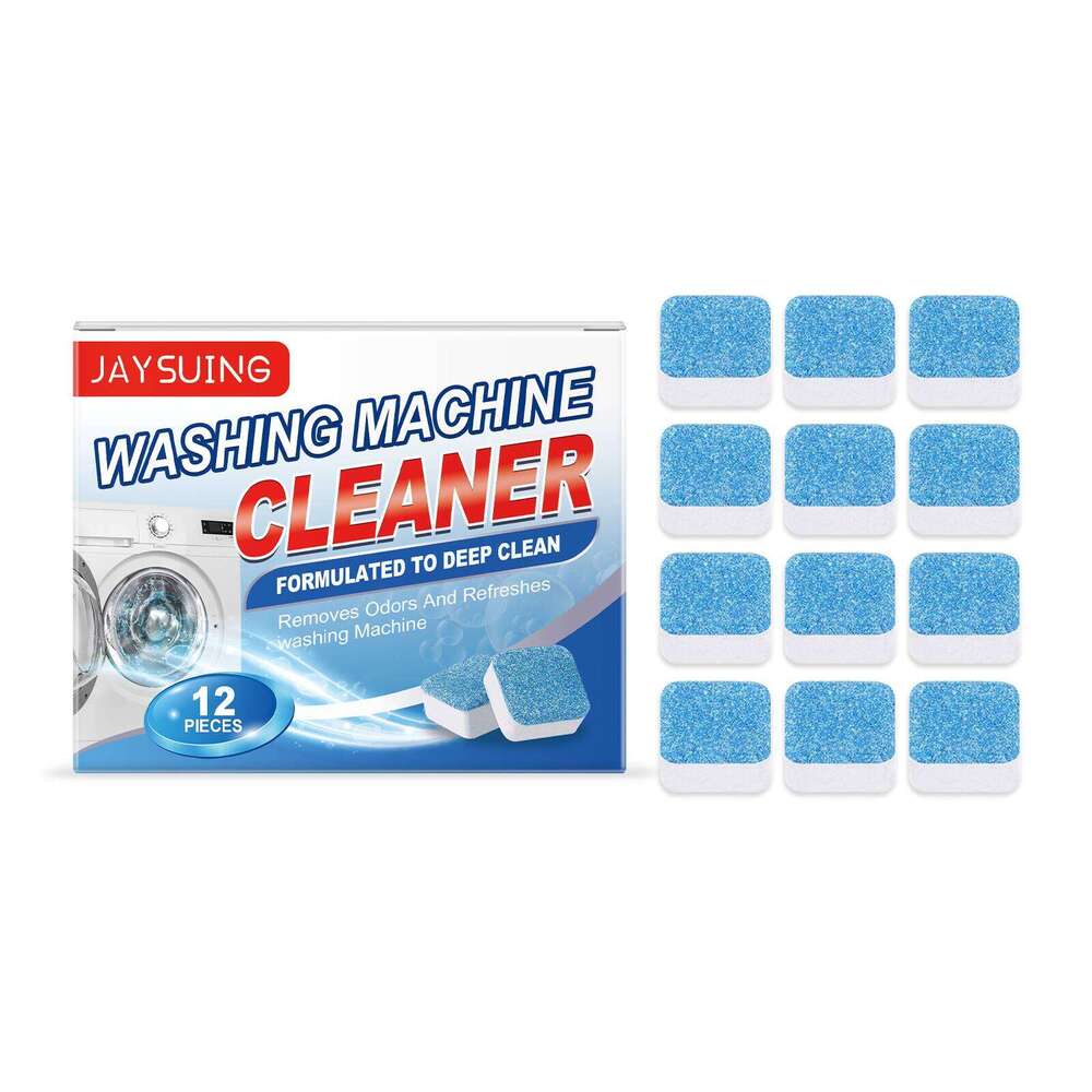 Jaysuing Effervescent Tablets Drum Washing Machine Cleaner Descaling Stain Odor Removal S260202