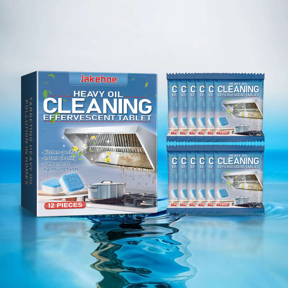 Jakehoe Effervescent Boxed Kitchen Grease Cleaner Stove Range Hood Multi-Purpose Cleaning Tablets S260202