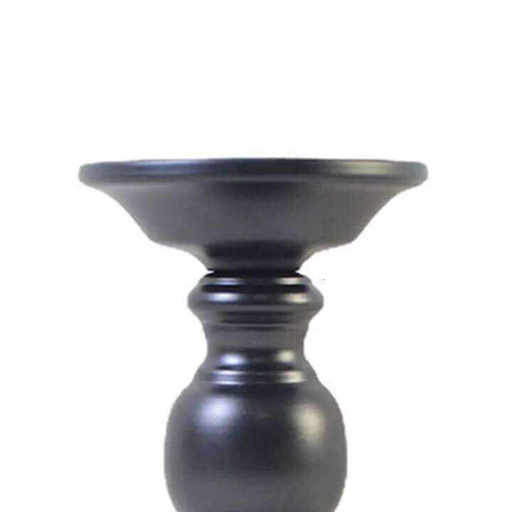 1PC Black Candle Holder Pillar Candlestick Stand for Halloween Easter Farmhouse Fireplace Home Table Centerpiece Decorative Y260131