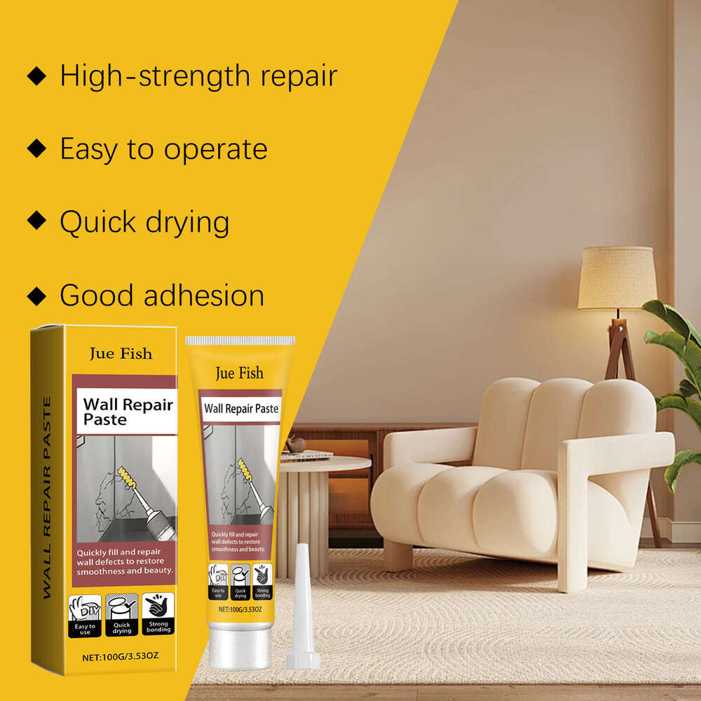 Jue-Fish Damage Scratch Dent Crack Nail Hole Repair Wall Paste S260202