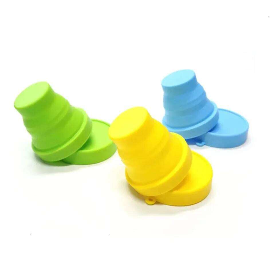1 Pcs Portable Silicone Telescopic Drinking Collapsible Folding Cup Travel Camping Bathroom Tumblers Water Bottle Z260202