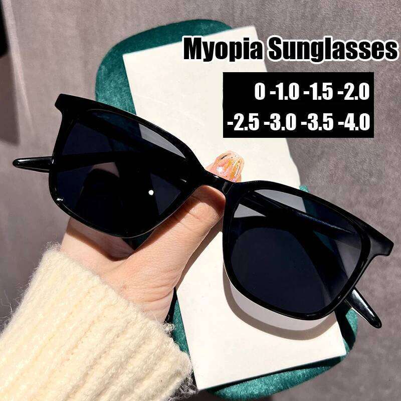 Fashion Trend Men Women Oversized Myopia Eyewear Finished Optical Spectacle Sun Glasses Diopter 0 To -4.0 Near Sight Eyeglasses H260202
