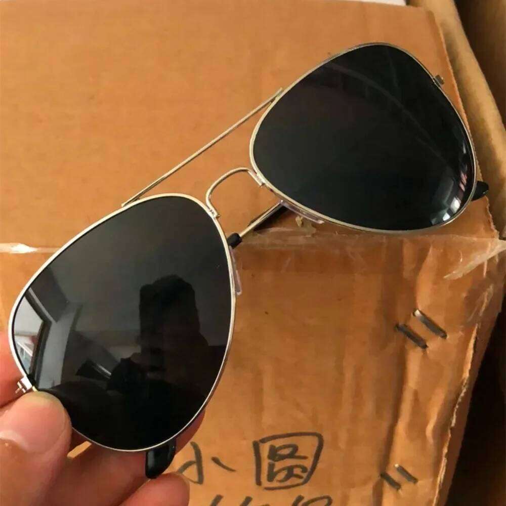 New Double Bridge Aviation Sunglasse Woman Aviat Alloy Frame Polit Mirror Sun Glasses Female Male UV400 Eyewear for Men H260202