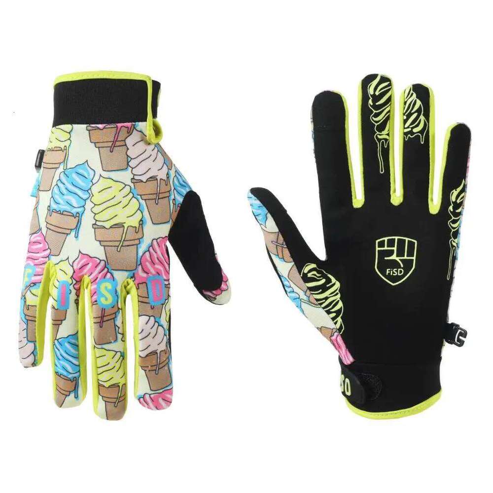 FISD NEW 2025 Ice cream Touch Screen Motorcycle Downhill DH MX MTB Riding Gear Protective Gloves Sports Cycling Glove XJ260202