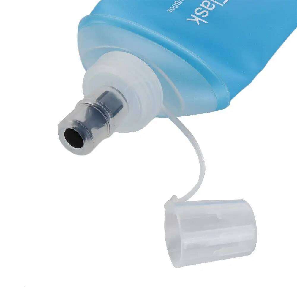 Climbing TPU Folding Soft Flask Blue Collapsible Bottle Water Bag Hydration Pack Running Z260202