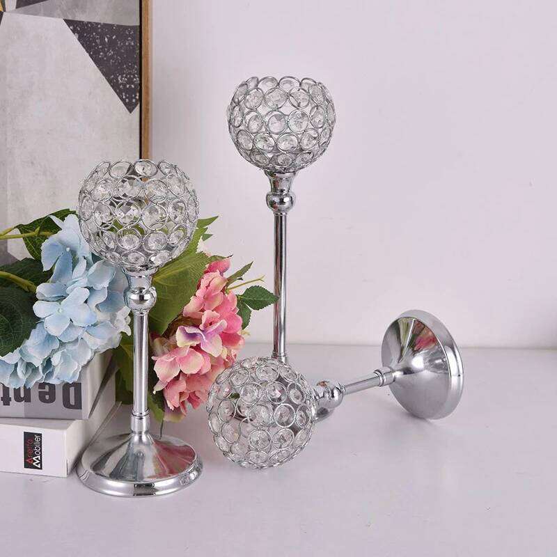 Europe Wedding Candelabra Centerpieces Gold Silver Holders Crystal Candle Lantern For Home Party Hotel Decoration Y260131