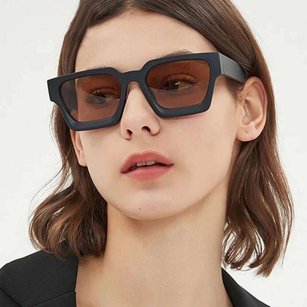 JNPCXI Fashion Square Women Luxury Sunglasses Retro Gradient Blue Designer Men Trending Sun Glasses Shades UV400 H260202