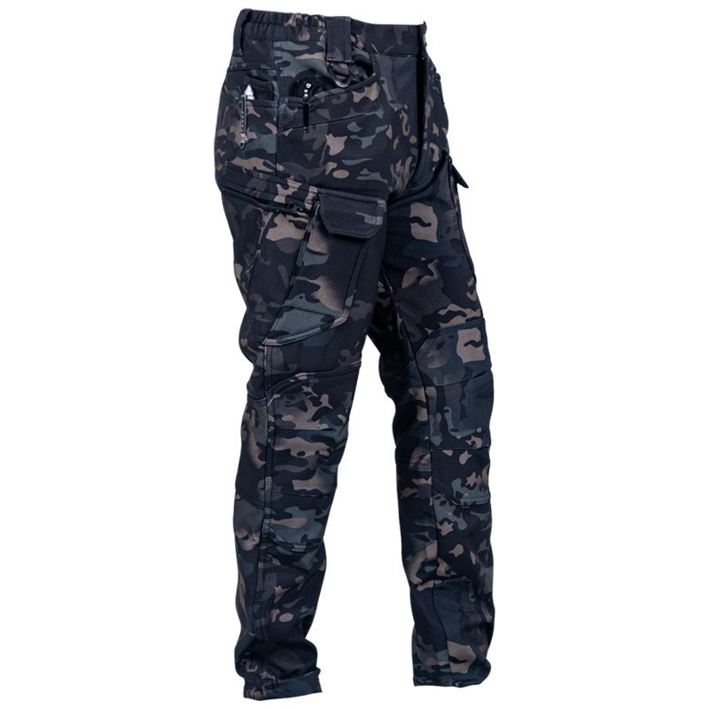 Free Shipping 2026s New Men's Outdoor Velvet Tactical Pants Thickened Warm Camouflage Work Pants Size S-4XL Hot Sale