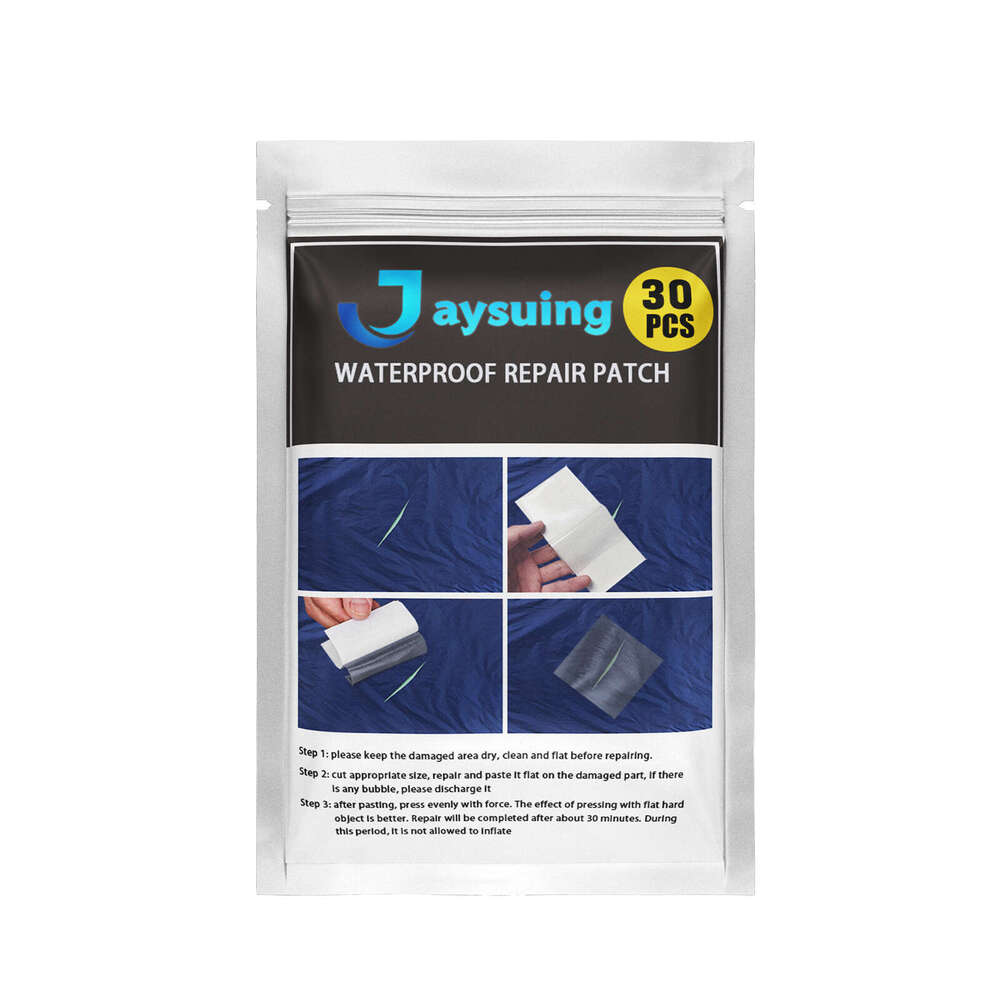 Jaysuing Air Bed PET Adhesive 30PCS Waterproof Coating Tent Umbrella Inflatable Balloon Self-Adhesive Repair Tape S260202